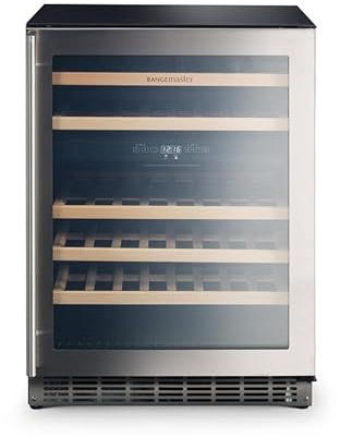 Rangemaster RDZ6046SS 60cm Dual Zone Freestanding Under Counter Wine Cooler - Stainless Steel