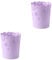 lmoikesz 2 Ensemble de Poubelle Durable PP respectueuse de l'environnement, Non Toxique et inodore et adaptée à de Nombreuses Occasions. Anti Slide Violet Moyen, Violet de Taille Moyenne, 2Ensemble