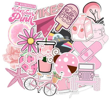 Cabilock 100pcs Aufkleber Dekorative Y Aufkleber Pack Selbst-adhesive für Notebook Koffer Auto Zufällig