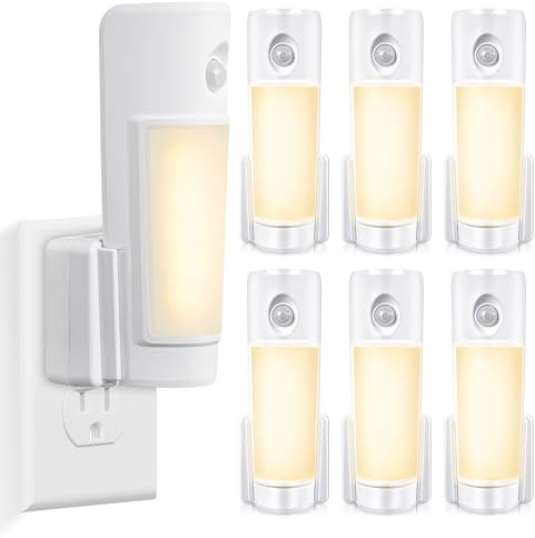 Enhon 4 in 1 Rechargeable LED Flashlights Plug in, 3 Pack LED Emergency Lights for Home, Power Failure Night Light with Motion Sensor, Portable Power Outage Light for