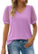 Uwdiohq Deal of The Day Prime Today Bluse Donna Maniche Corte Maglietta Maniche Corte Rossa Donna Top Donna Bianco Elegante Camicia Rosa Cotone Donna Camicia Donna Coreana Warehouse Clearance