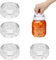 ACTIUSIS Fermentiergewichte, Glas Gewichte zur Fermentation, Gurken Einmachglas Gewicht, Glasgewichte für Gärung mit Breiter Öffnung, Einmachgläser,4 Stück,Ø 7cm（Langer Griff）