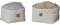 LOVE IT STORE IT Aufbewahrungskorb Set 2-teilig - Stoff-Körbchen für Badezimmer Deko und Babyzimmer - Beige - 2er Set, 2 Größen