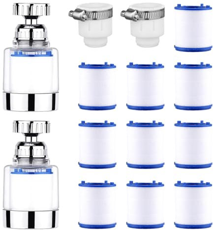 Filtro de agua del fregadero de 2 piezas, filtro de algodón de 10 piezas, filtro de agua del grifo, accesorios de filtro de agua, filtro de agua de la bañera