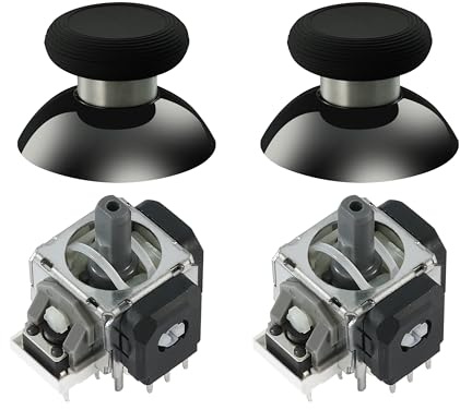 GuliKit TMR Magnetisches Joystick-Ersatz-Set für PS5 DualSense-Controller, Anti-Drift-Reparaturmodul mit Thumbstick-Kappen, Löten erforderlich (nicht für DualSense Edge)