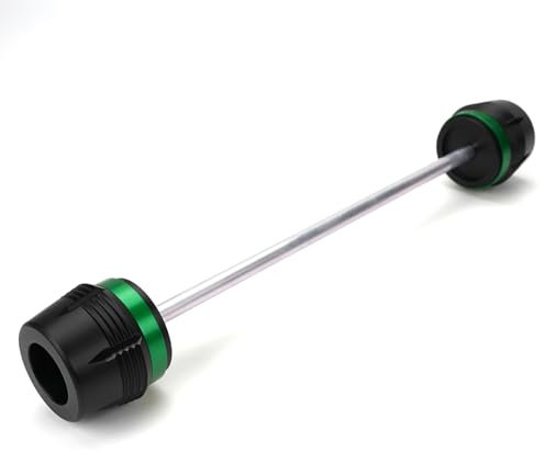 ZESIDIMO Per Kawasaki Z900 Z650 Z800 ZX6R VERSYS650 NINJA1000 Z1000SX Z1000 R Accessori moto Tamponi Forcella Asse Ruota Anteriore Protezione Antiurto (Verde)