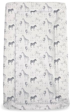 My Babiie Changing Mat - Padded, Waterproof, Raised Edges, Easy Wipe Clean, Baby Nappy Change Mat - Safari