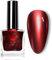 Chrome Metallic Nail Polish - Mirror Finish Wine Red - Quick Dry & Long-lasting - No UV Light Required - 3D Metal Effect