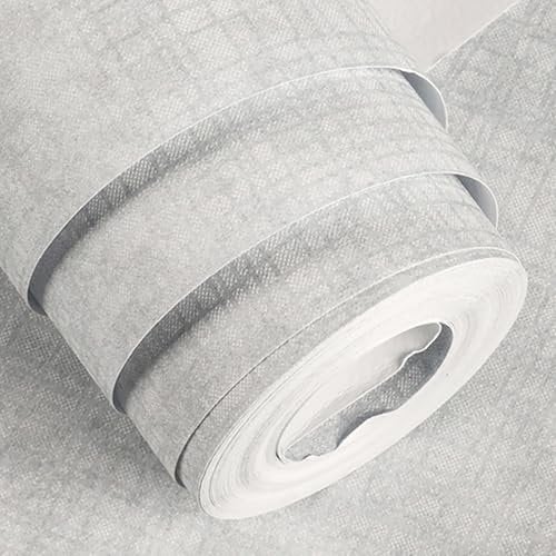 Trafagala Light Grey Mix Plain Tartan Design Textured Wallpaper Free No Match Striped Wallpaper for Adults Kids Bedroom Living Room Hallway Stairs Lounge