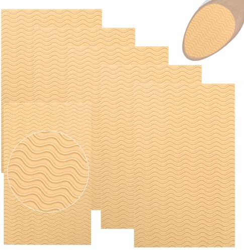 6 Stück Anti Rutsch Sohle Pads, Selbstklebende Rutschfester Gummischuhboden | Gummisohlen zum Aufkleben, Anti Rutsch Sohle Schneidbar, Schuhsohlen Protektoren(Aprikose)