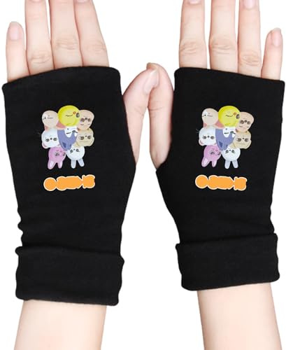 WlsqDE Anime Handschuhe, Cartoon Gloves, Anime Elastizität Strickhandschuhe | Fans Geschenk