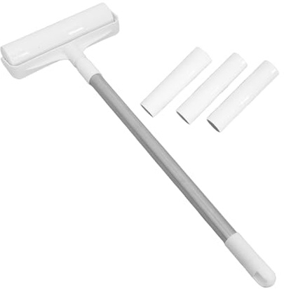 VICASKY Tragbare Fusselrolle für Teppiche und Polster aus Abs mit Starkem Tierhaarentferner Inklusive Nachfüllblätter für Auto und Zuhause