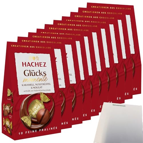 usy Bundle für Hachez Schokolade Glücksmomente Mix VPE (10x112g Packung) + usy Block