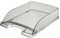 Leitz Briefkorb Standard A4, 5er Pack, Transparente Briefablage in Premium-Qualität, Stapelbare Ablagefächer als Schreibtisch-Organizer, Kombinierbar mit Plus-Serie, Grau, 52260092