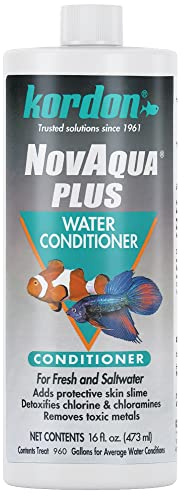 Kordon #33156 Novaqua Plus- Water Conditioner for Aquarium, 16-Ounce, Black