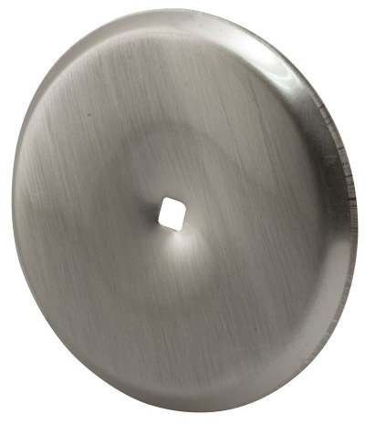 PRIME-LINE U 10420 Cabinet Knob Backplate, Satin Nickel (Pack of 2)