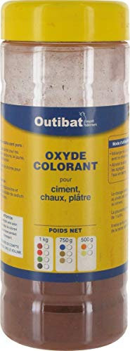 Colorant ciment synthétique Outibat - Rouge foncé - 1000 g