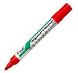 Pilot 3 Marker Whiteboard Körper Alu Rundspitze 1,8 mm rot