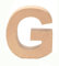 GLOREX 6 2029 107 - Papp - Buchstabe G, Buchstabe aus brauner Pappe, ca. 17,5 X 5,5 cm groß, zum bemalen und bekleben, für Serviettentechnik und Décopatch, ideal als Dekoration