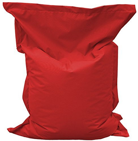 Sitzsack Beanbag rechteckige Bodenkissen 200x140cm 32 Farben Indoor Outdoor Sitzsäcke mit Füllung Riesensitzsack Kindergarten Sitzkissen Schule Bean Bag ca.480L(rot)
