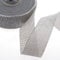 DEKO AS Shabby Chic Leinenoptik Dekoband, Polyester geruchsneutral, Grau, 3,8 cm x 20 m