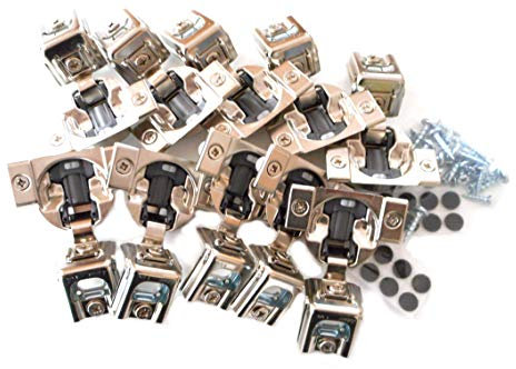 10 PCS (Fünf Paar) Soft Close Blum Blumotion Drücken in Hydraulische Kompakt Scharnier – 39 C-Serie 110 ° 1 1/4 in Overlay Einpressen Version mit optional Schrauben