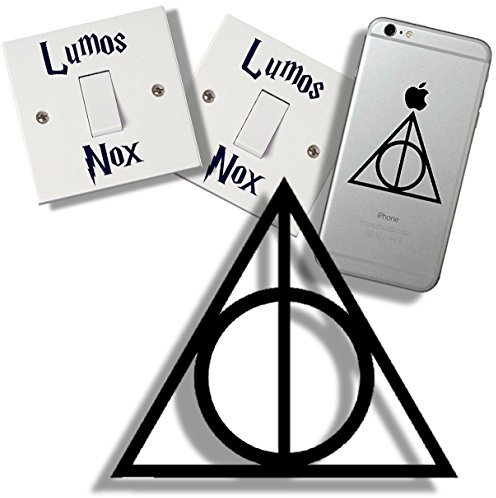 EasyTime UK Harry Potter und die Heiligtümer des Todes Sticker-Set, inkl. Lichtschalteraufkleber