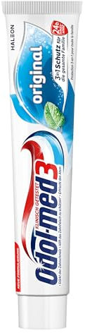 Odol-med3 Zahnpasta, Original, mit 3in1 Schutz für starke Zähne, gesundes Zahnfleisch** und frischen Atem, 75 ml