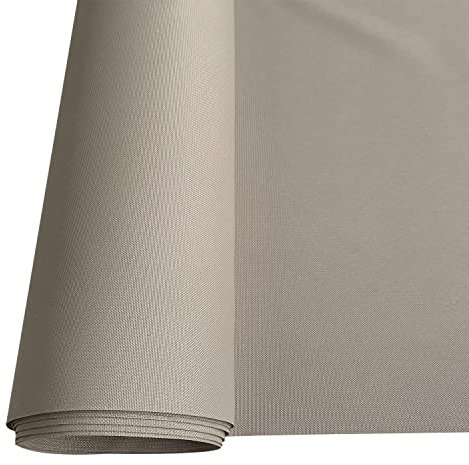 7oz PU Coated Outdoor Waterproof Fabric - Water-Proof, Tear Resistant, Cloth for Outdoor Garden Furniture, Sewing Material for Crafts and Hobbies - 150cm Wide (Beige)
