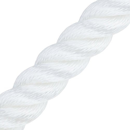 Kanirope® Handlaufseil Absperrseil MULTITWIST ø28mm Meterware (Lfm. am Stück) Weiß