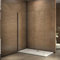 Paroi de douche 120x200cm paroi de douche à l'italienne verre anticalcaire paroi de fixation