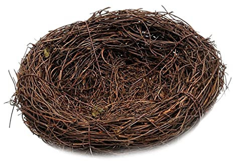 Blesiya Nest Rattannest Osternest Osterdeko Tischdeko Ostern, 15 cm