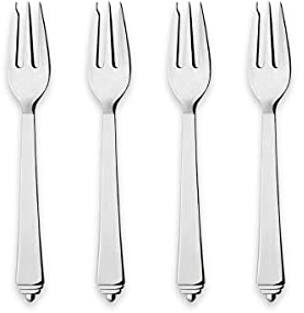 Georg Jensen Pyramid Cake Fork Giftbox Set Ss 4 Pcs