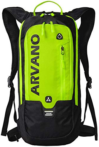 Arvano Zaino Bici Mountain Bike da 6 Litri Leggero Zaino per Sci Ciclismo Corsa Mtb Moto Enduro Bicicletta Uomo e Donna (La Sacca idrica Non Inclusa)