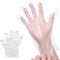 N/O 300 Piece Disposable Clear Plastic Gloves,Plastic Disposable Food Prep Glove,Disposable Polyethylene Work Gloves for Cooking,Cleaning