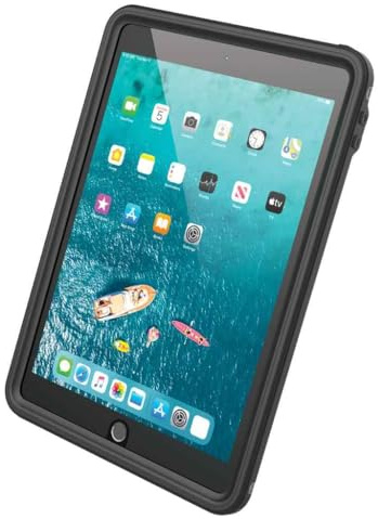Catalyst - Cover Impermeabile e Antiurto Protezione Totale, custodia resistente alle cadute, alta protezione per iPad 10,2 2019 - bordo rinforzato in silicone nero