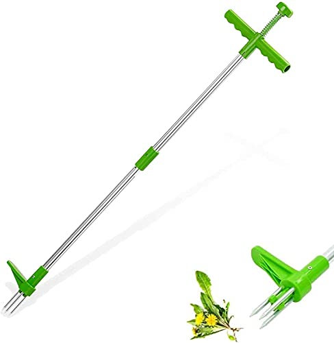 Unkrautstecher, Pflanzenwurzelentferner,Manuelle Weeder löwenzahnstecher tragbar, Stehende Pflanze Wurzel Entferner, Entfernen von Unkraut ohne Bücken für Gärten und Höfe unkrautausstecher (1PC)