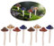 Nwvuop 8Pcs Ceramic Garden Mushroom Ornaments Toadstool Fairy Garden Decoration Ornaments 12cm