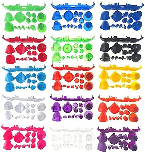 GGZone Full Set Button D-pad RT LT Trigger RB LB Bumper ABXY Guide On Off Switch Buttons for Xbox Series X S Controller (Black)