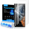 Mowei 3 Piezas Galaxy S22 Ultra Protector de pantalla [Totalmente compatible con huellas dactilares y S Pen] Vidrio templado curvo 3D para Samsung S22 Ultra 5G [Protección contra impactos y rayones]