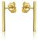 Ohrstecker 14 Karat Kleine Stab Motiv Ohrringe Aus 585 Gelbgold