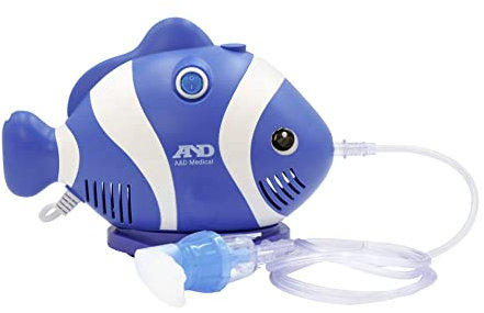 A&D Medical Nébuliseur Inhalateur UN-019 Portable Compresseur avec Embout et Masque pour les Enfants et les Adultes