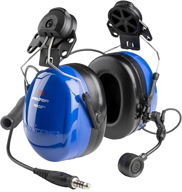 Peltor 3M Doppelschalen-Headset, 31 dB, J11 Stecker, 1 Stück | PELTOR Für den Gebrauch in explosionsgefährdeten Bereichen zugelassenes, Befestigung am Schutzhelm, MT72H540P3E-50