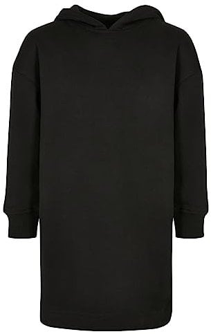 Urban Classics Damen Girls Oversized Terry Hoody Dress Black, 110/116