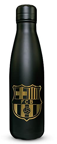 FC Barcelona Thermoflasche aus Edelstahl, 500 ml, Schwarz