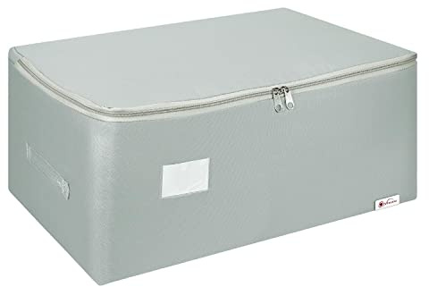 Vinsani 1pc 150L Large Storage Organiser Bags, Dust & Moisture Proof | Heavy Duty Moving Bags with Strong Handles & Double Zip, Large Underbed Storage for Clothes, Bedding, Duvets & Pillows