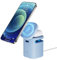 Magsafe Ladegerät mit Lautsprecher - 2 in 1 Ladestation für iPhone 14/13/12/Pro/Max/und AirPods 3/2/Pro (Blau)