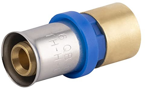 Racor Unión Multicapa a engastar Ø16 - Cobre a Soldar Ø16 QUICK PLOMBERIE