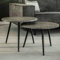 RINGO-Living Couchtisch Alaula in silbergrauer Metall Optik 2er Set