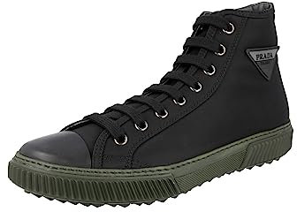 Prada Herren Schwarz Nylon High-Top Sneaker 4T3306 71L F0Q24 43 EU/UK 9